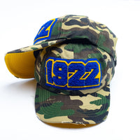 1922 Sigma Gamma Rho Distressed Camo Chenille Cap
