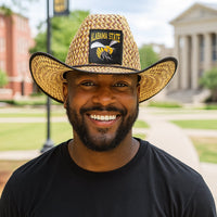 Alabama State University (ASU) Straw Cowboy Hat with Strap Winters Industries