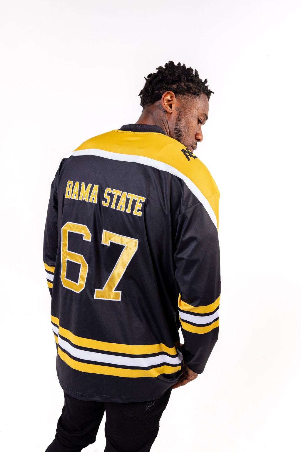 Alabama State University HBCU School Spirit Hockey Jersey