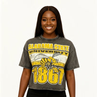 Alabama State University Oversized Acid Wash Box Tee Winters Industries