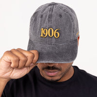 Alpha Phi Alpha 1906 Acid Washed Vintage Denim 3D Embroidered Cap Winters Industries by Fully Promoted Mesquite