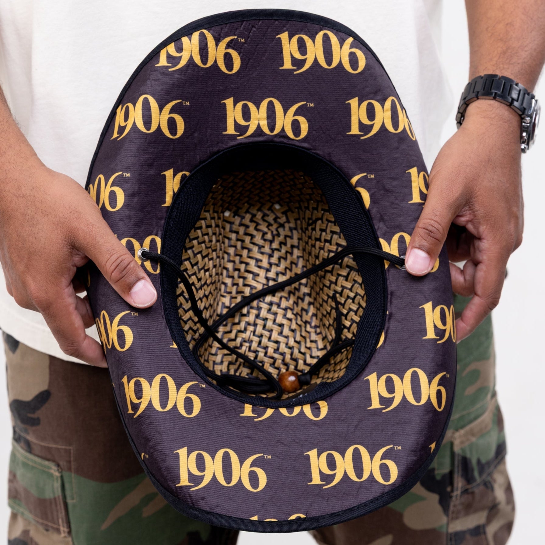 Alpha Phi Alpha Straw Cowboy Hat with Strap Winters Industries