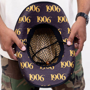 Alpha Phi Alpha Straw Cowboy Hat with Strap Winters Industries