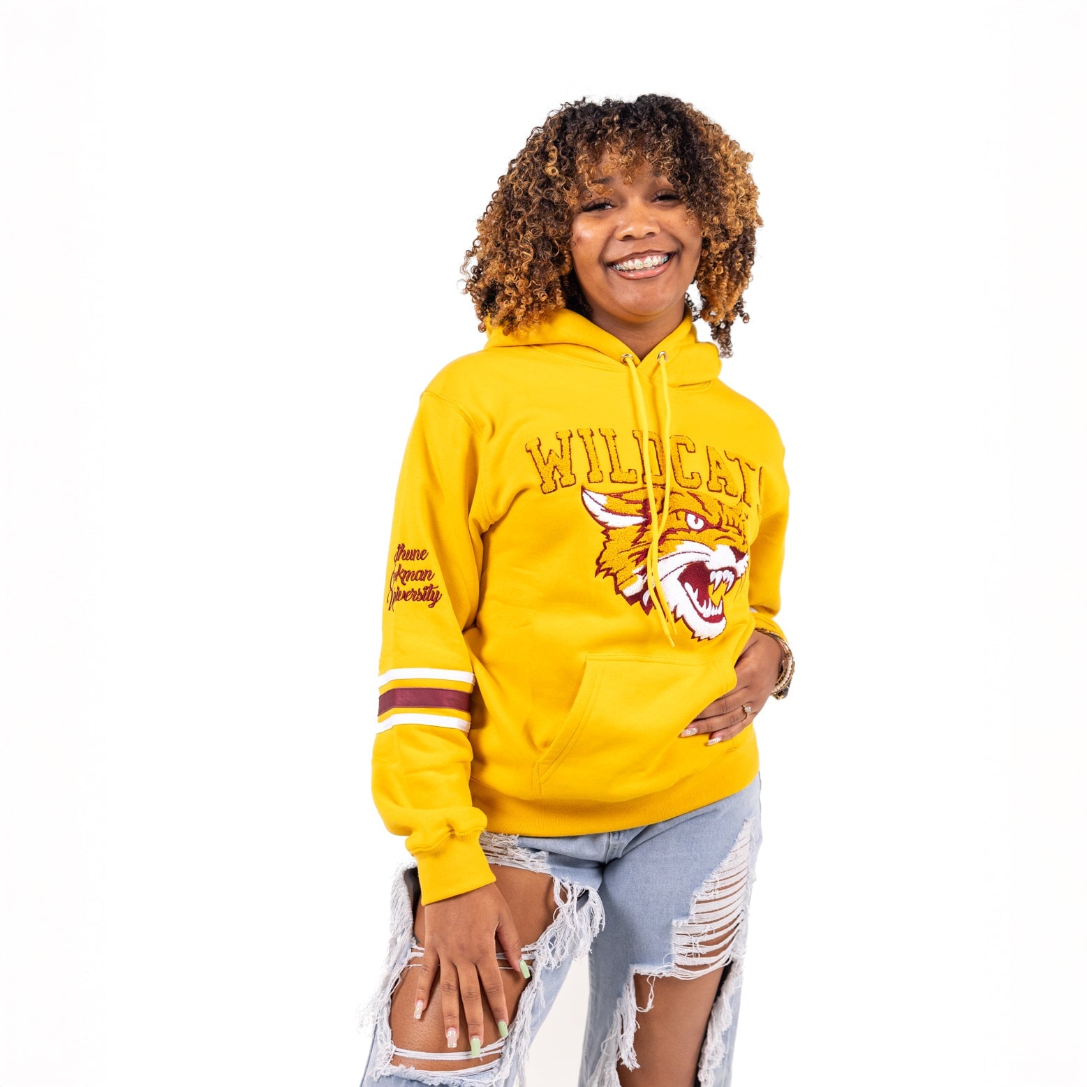 Bethune Cookman University HBCU Chenille Hoodie Winters Industries