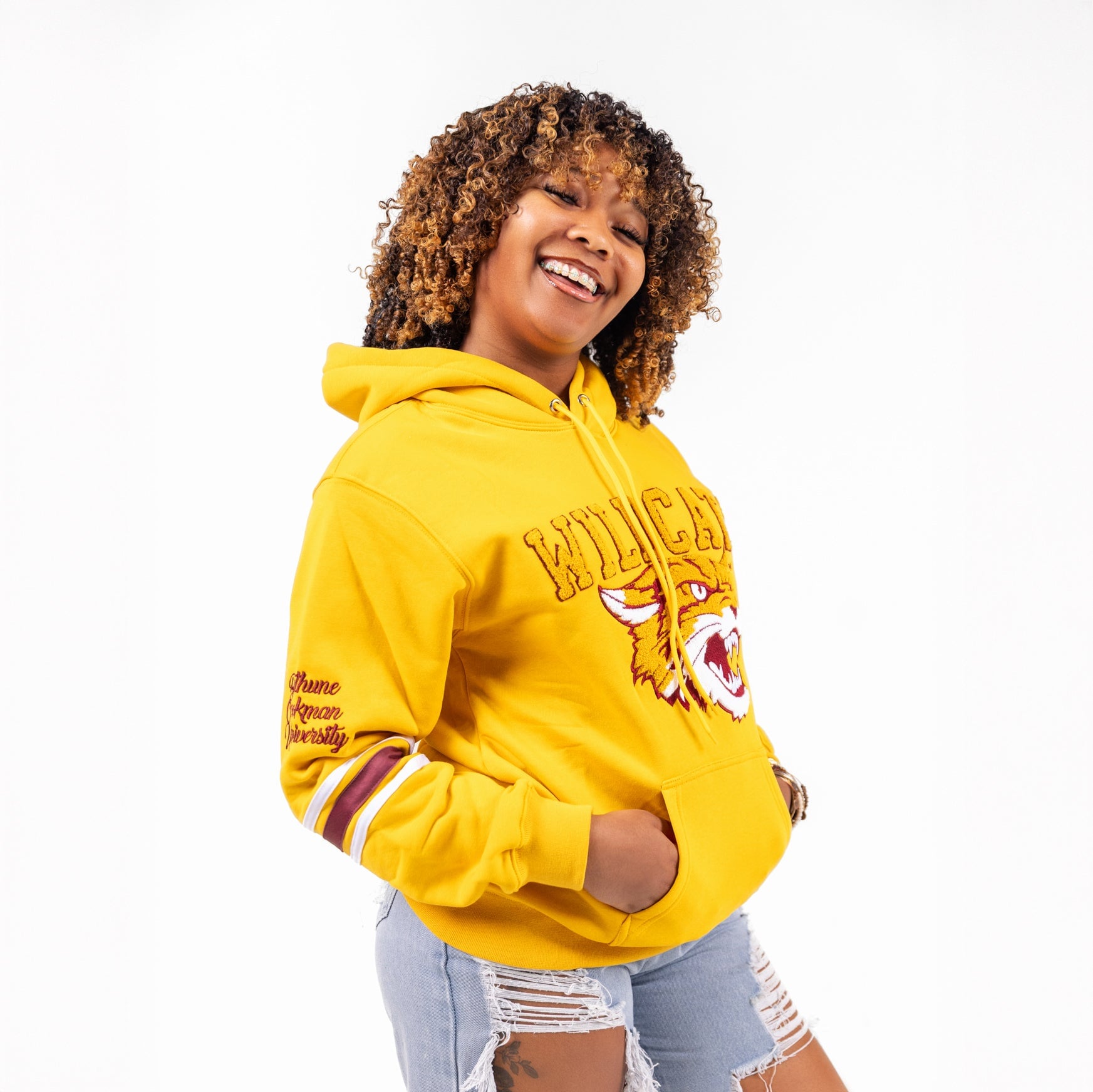 Bethune Cookman University HBCU Chenille Hoodie Winters Industries