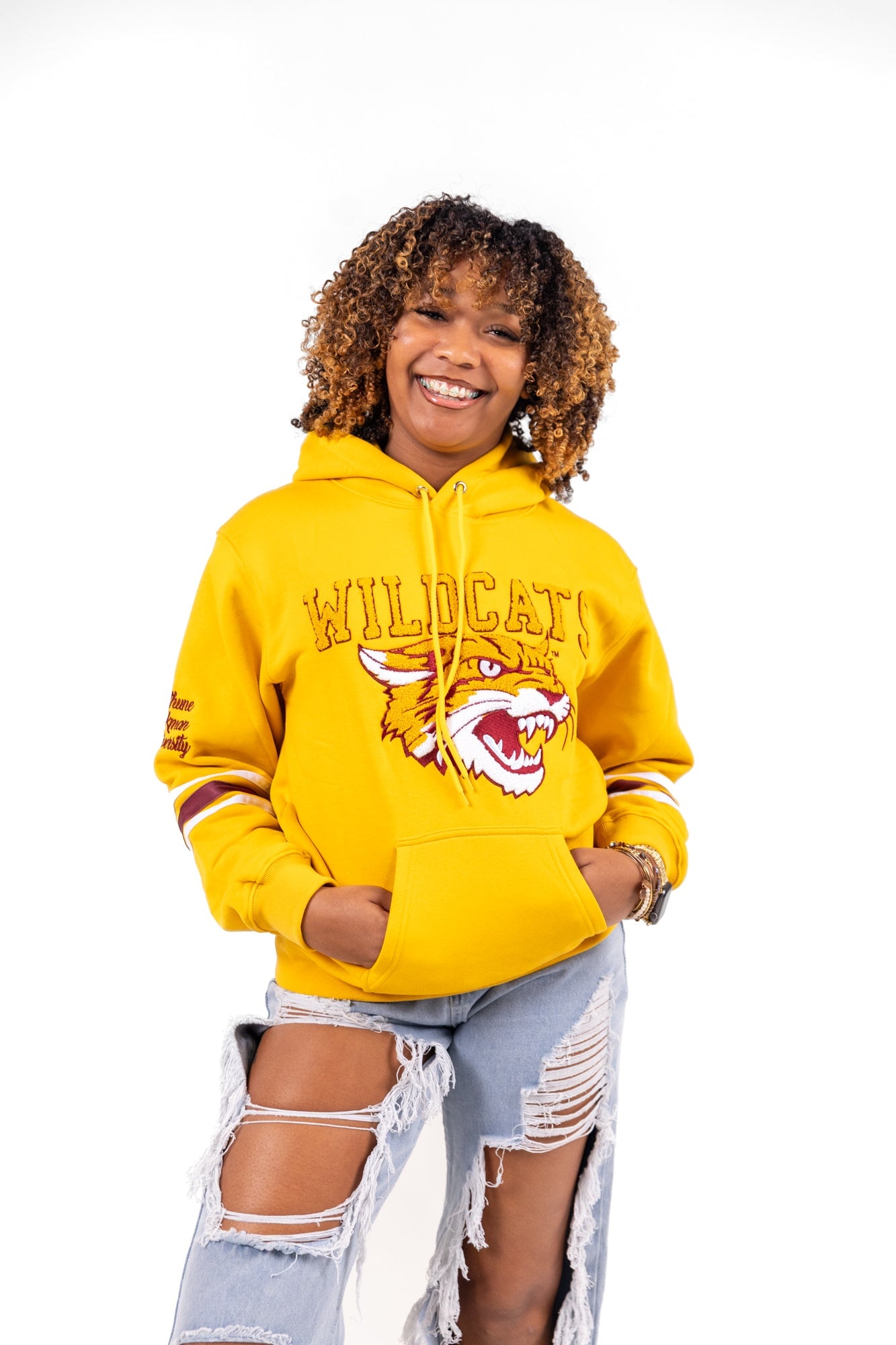 Bethune Cookman University HBCU Chenille Hoodie Winters Industries