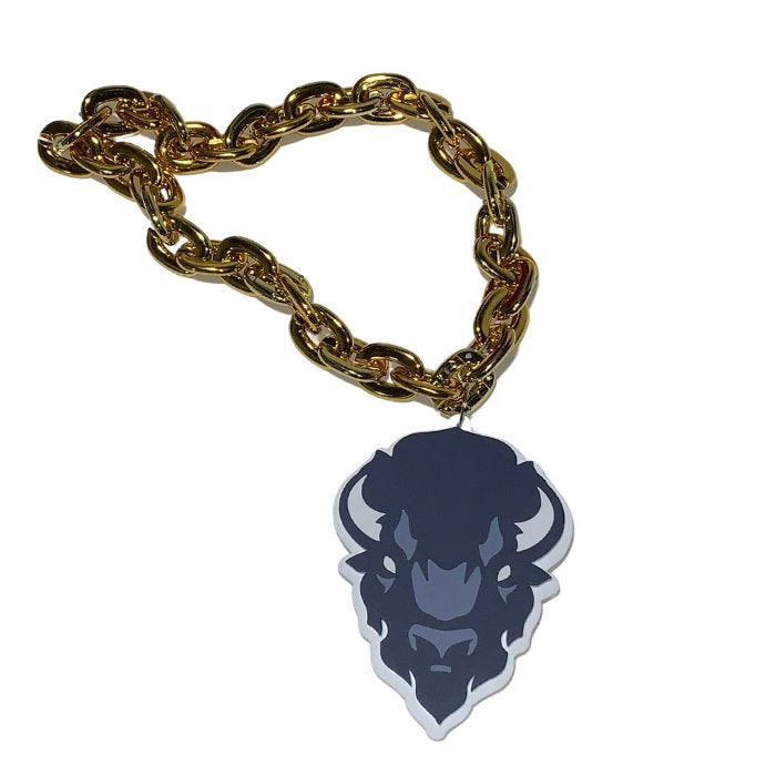 Howard University Bison Big Chain Necklace with 3D Foam Pendant
