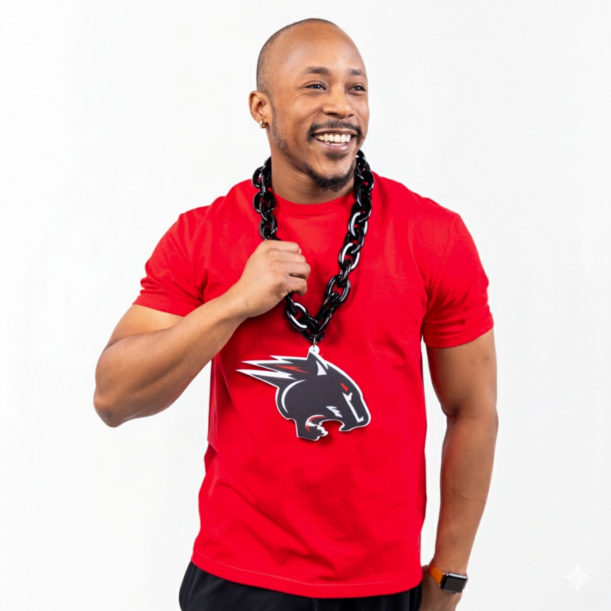 Clark Atlanta University HBCU Big Chain Necklace with 3D Foam Pendant Winters Industries