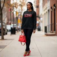 Delta Sigma Theta Bling Letters Sweatshirt WintersIndustries by Fully Promoted Mesquite