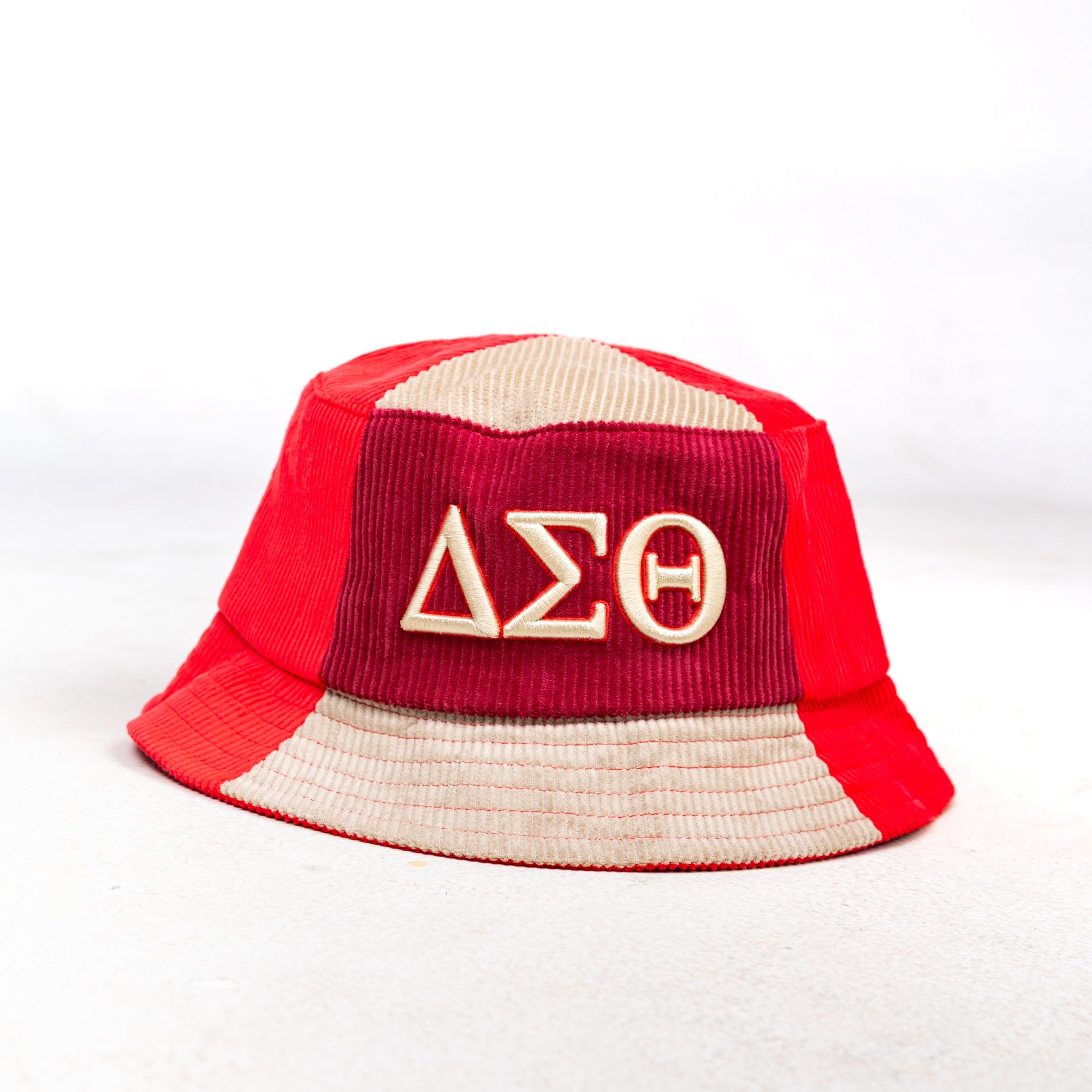 Delta Sigma Theta Corduroy Bucket Hat with 3D Embroidered Letters Winters Industries