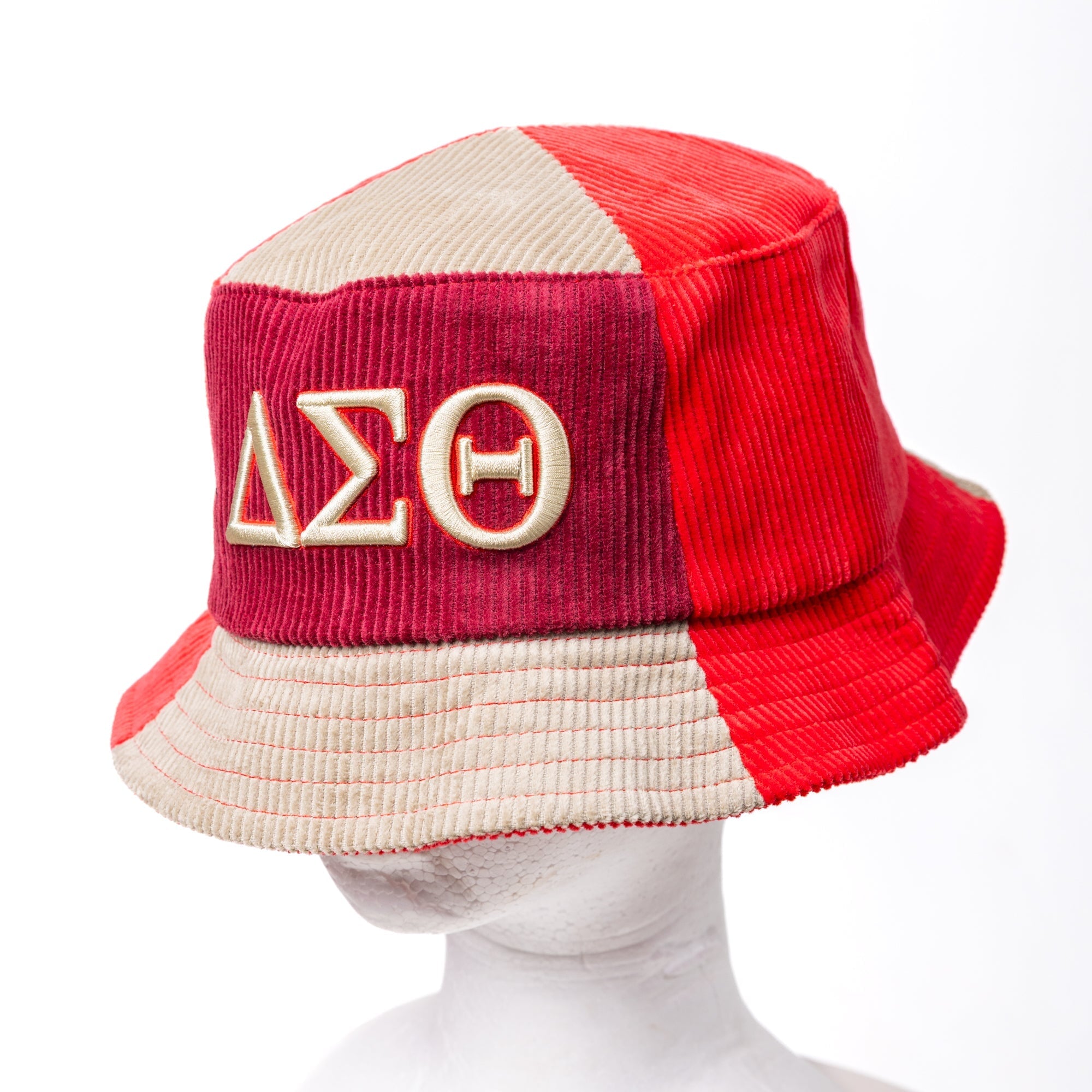 Delta Sigma Theta Corduroy Bucket Hat with 3D Embroidered Letters Winters Industries
