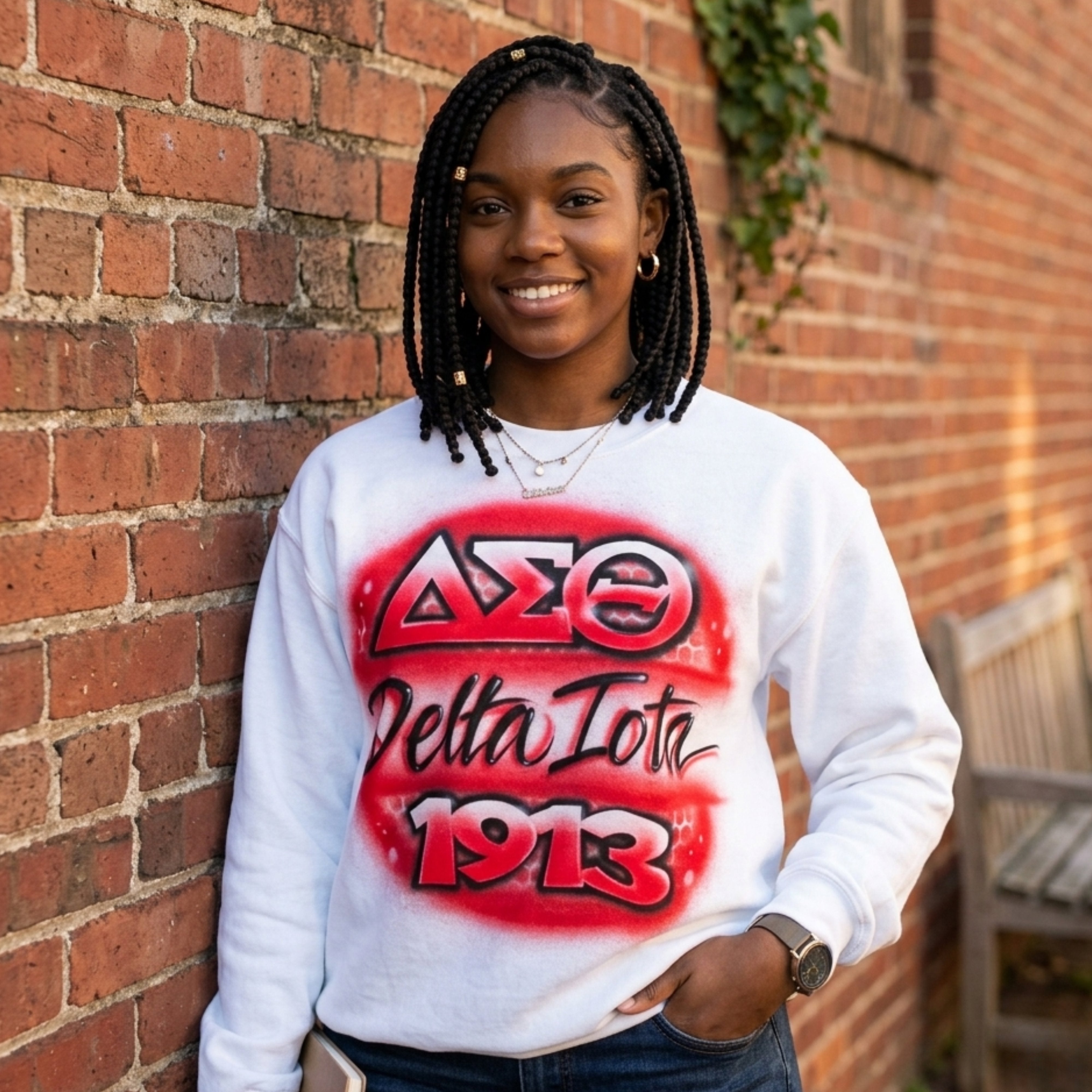 Delta Sigma Theta Custom Airbrush Sweatshirts Winters Industries