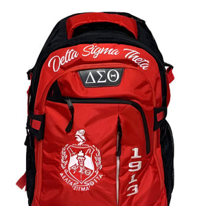 Delta Sigma Theta Embroidered Backpack/Trolley Bag