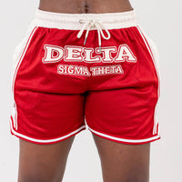 Delta Sigma Theta Embroidered Basketball Shorts Shorts Winters Industries by Fully Promoted Mesquite