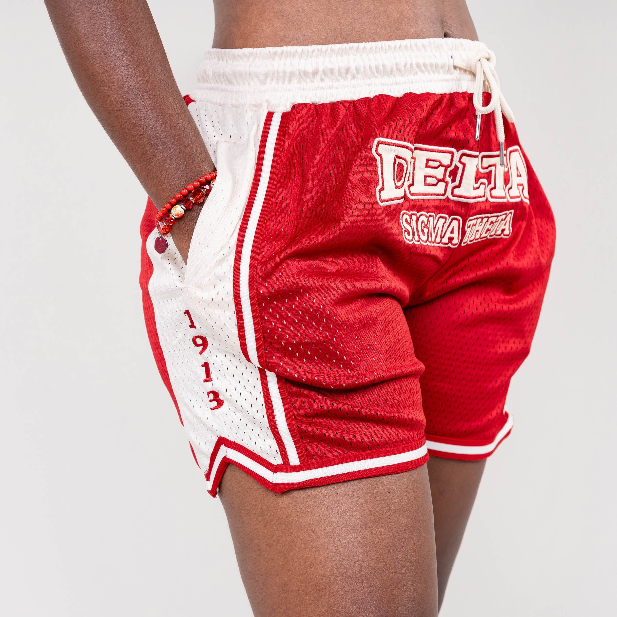 Delta Sigma Theta Embroidered Basketball Shorts Shorts Winters Industries by Fully Promoted Mesquite