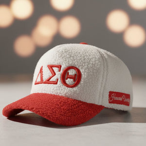 Delta Sigma Theta Embroidered Sherpa Cap Winters Industries