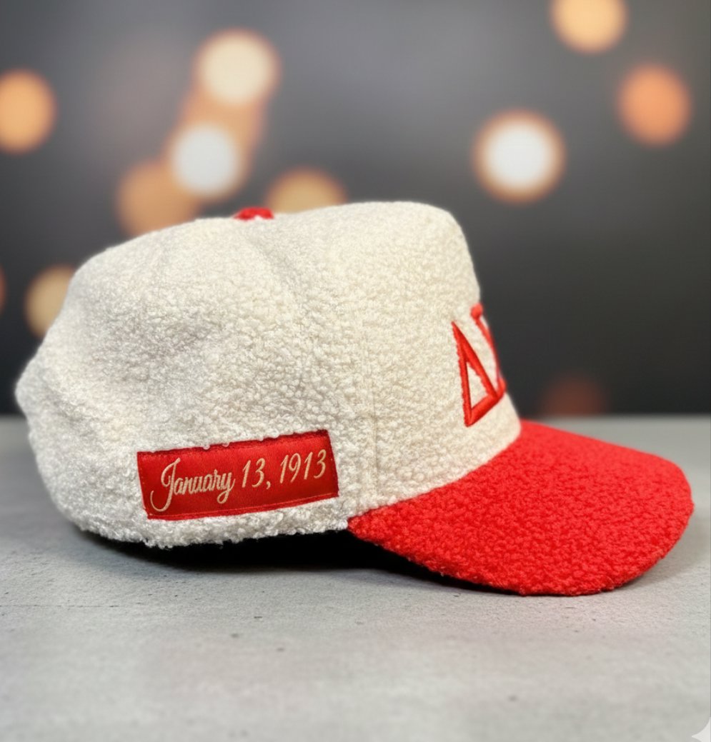 Delta Sigma Theta Embroidered Sherpa Cap Winters Industries