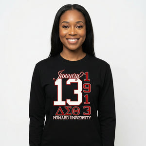 Delta Sigma Theta January 13 Tee/Sweatshirt Shirts Winters Industries by Fully Promoted Mesquite S SWEATSHIRT Black