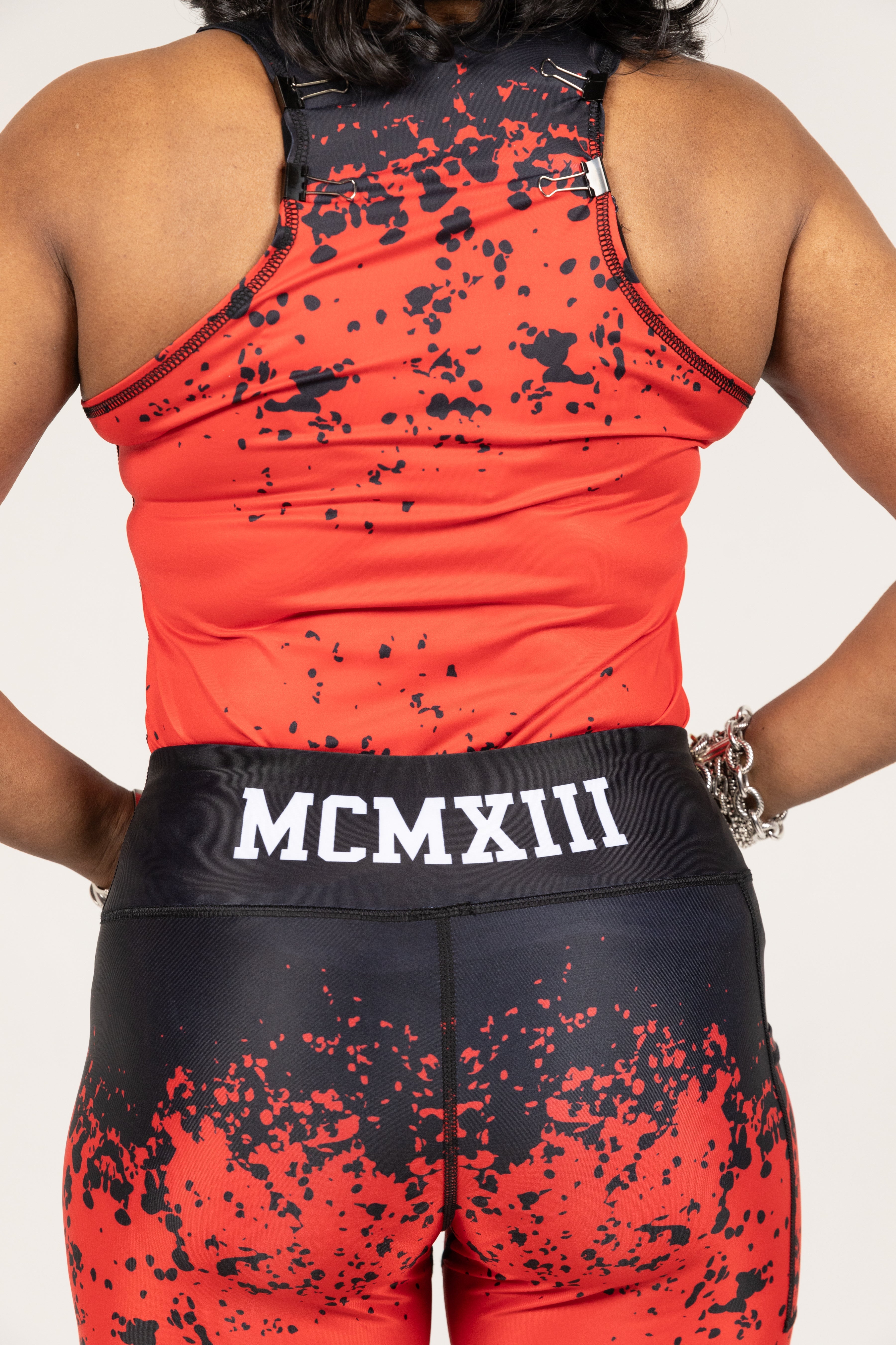 Delta Sigma Theta Leggings / Legging Sets (Black and Red)