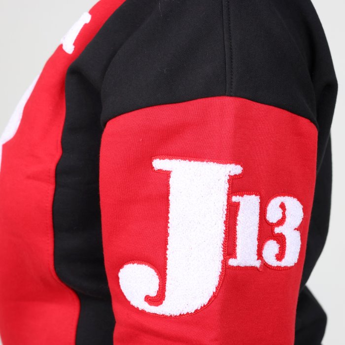 Delta Sigma Theta  Nineteen 13 "J13" Chenille and Embroidered Sweatshirt (Red/White)