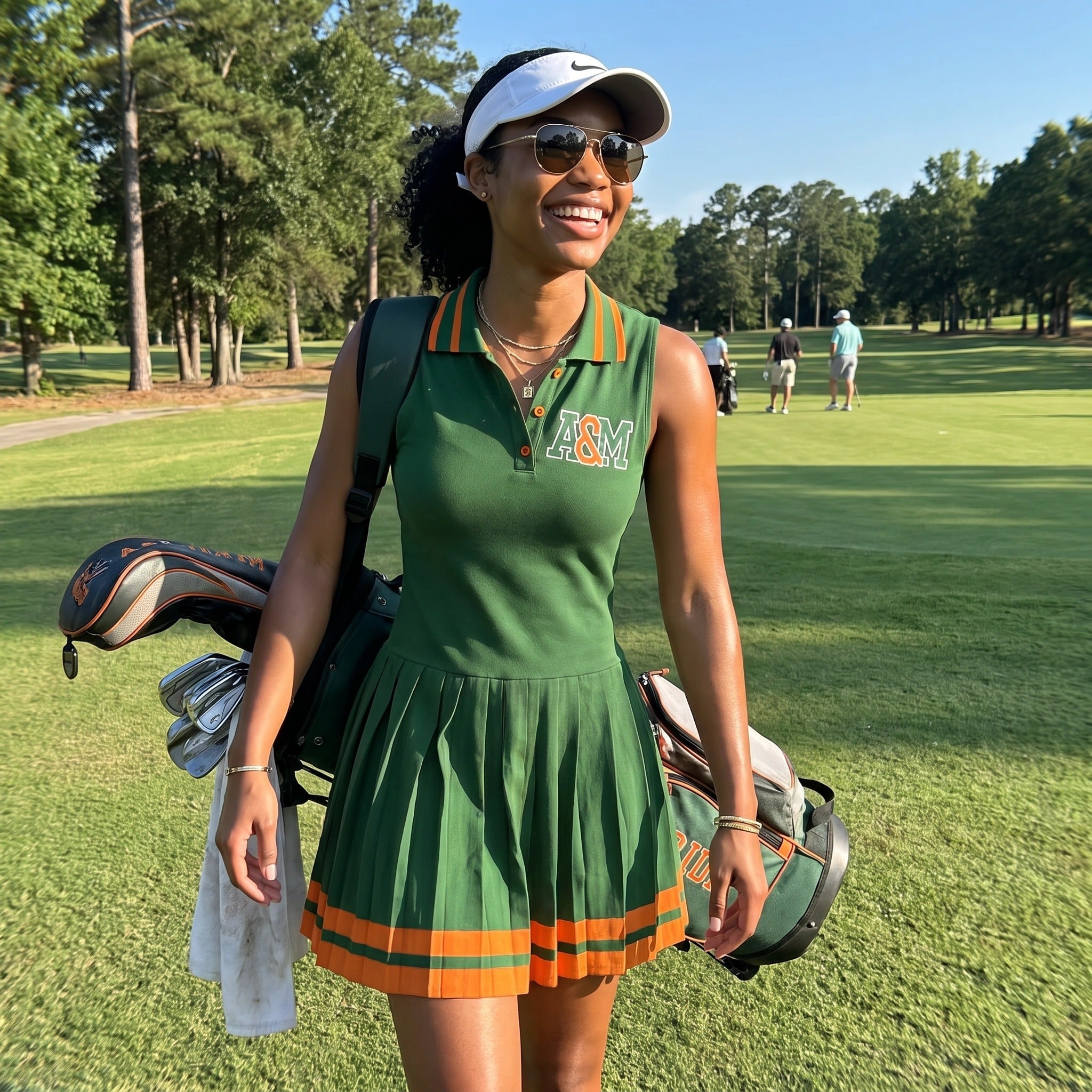 Florida A&M Green and Orange Golf / Tennis Dress Winters Industries