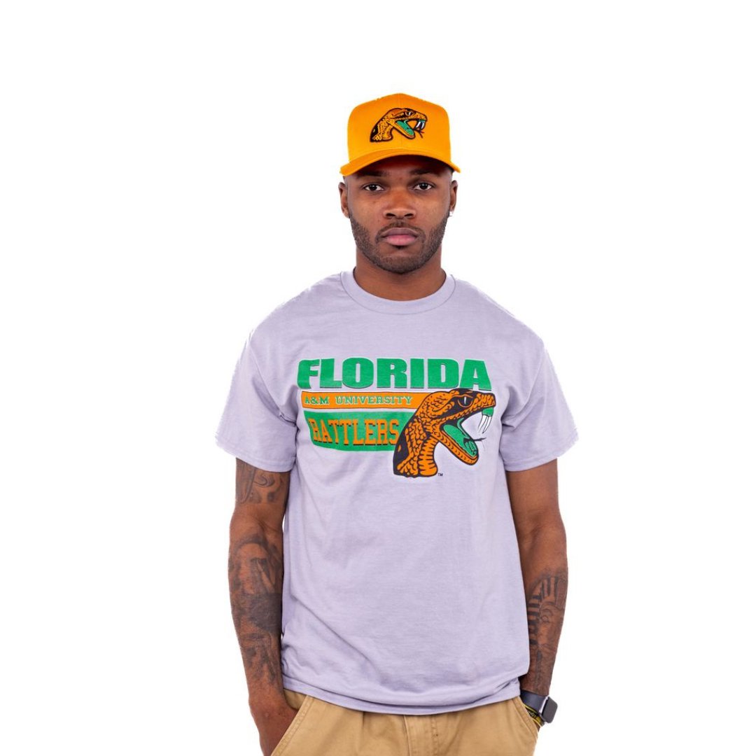 Florida A&M University HBCU Rattlers Tees Winters Industries Gray Small