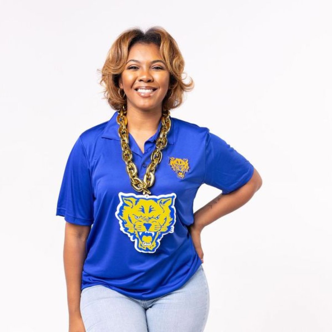 Fort Valley State University HBCU Big Chain Necklace with 3D Foam Pendant
