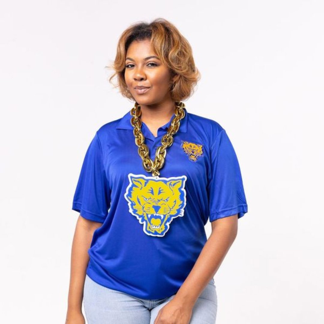 Fort Valley State University HBCU Big Chain Necklace with 3D Foam Pendant