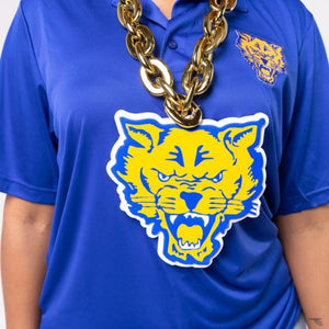 Fort Valley State University HBCU Big Chain Necklace with 3D Foam Pendant
