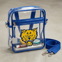 Fort Valley State University HBCU Clear Stadium Bag with Blue Trim Winters Industries