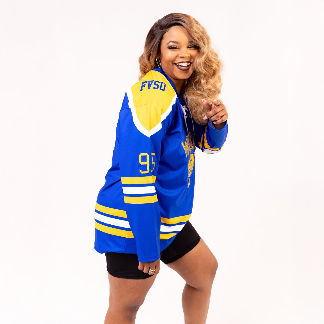 Fort Valley State University HBCU School Spirit Hockey Jersey