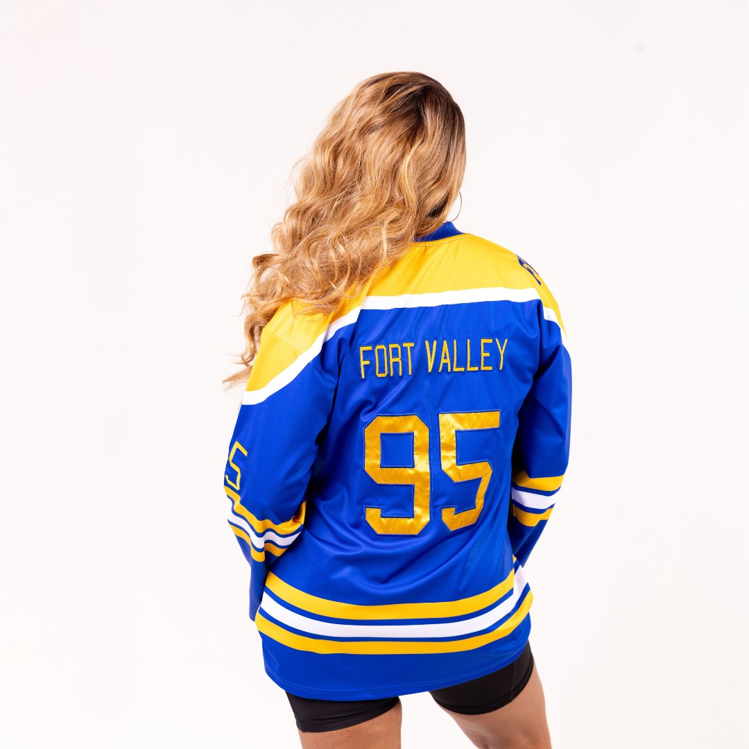 Fort Valley State University HBCU School Spirit Hockey Jersey