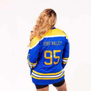 Fort Valley State University HBCU School Spirit Hockey Jersey