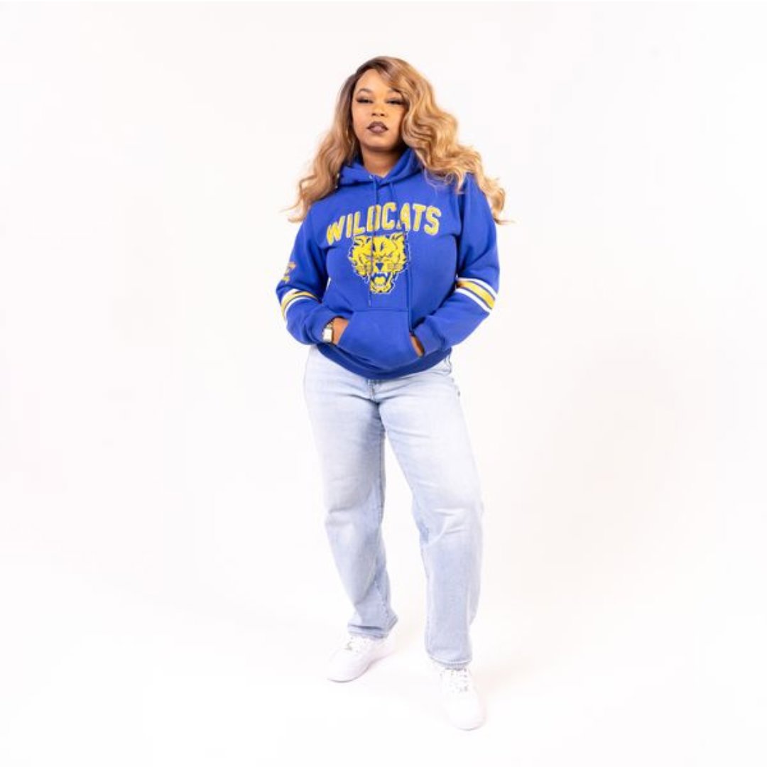 Fort Valley State University Wildcats Blue Chenille Hoodie
