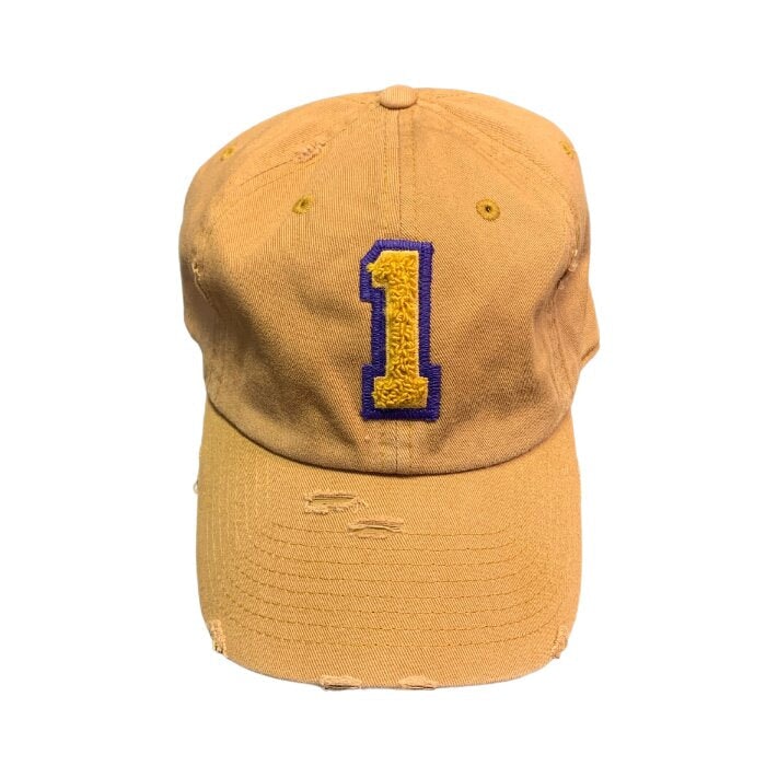 Gold Omega Psi Phi Chenille Cap Winters Industries NUMBER 1