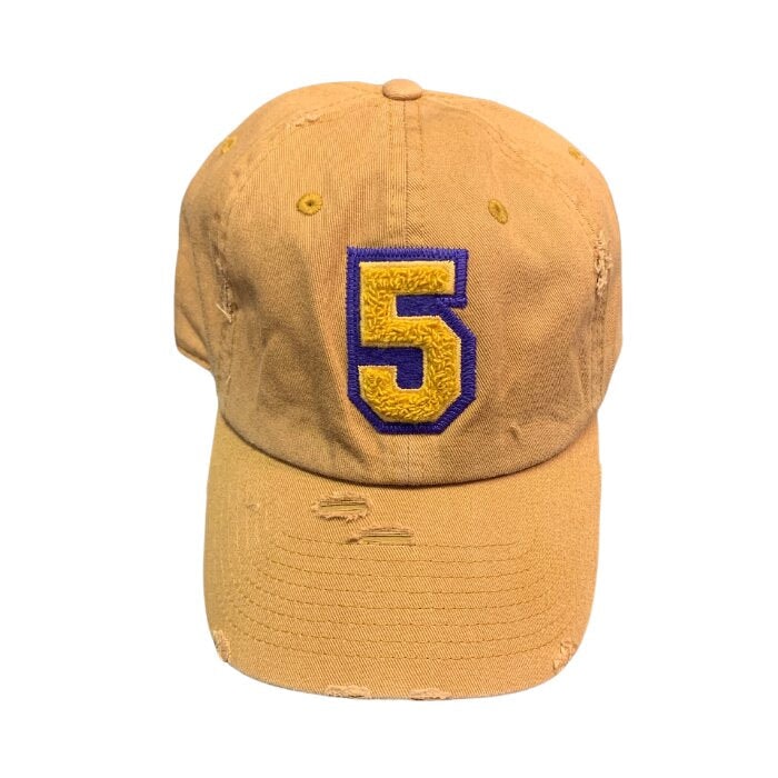Gold Omega Psi Phi Chenille Cap Winters Industries NUMBER 5