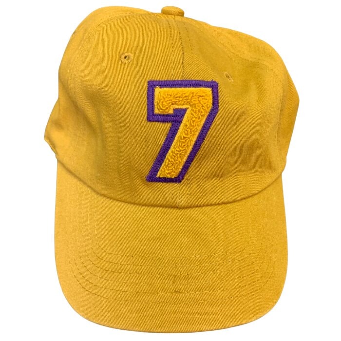 Gold Omega Psi Phi Chenille Cap Winters Industries NUMBER 7