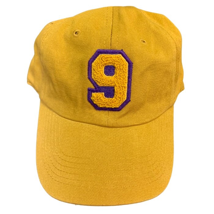 Gold Omega Psi Phi Chenille Cap Winters Industries NUMBER 9