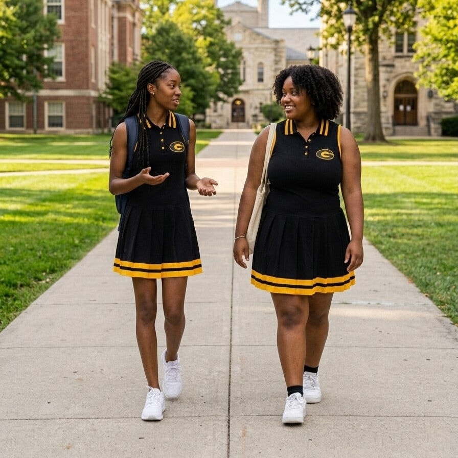 Grambling State University Black and Gold Golf / Tennis Dress Winters Industries