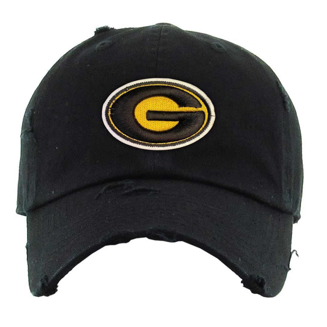 Grambling State University (GSU) HBCU Distressed Cap Winters Industries Black
