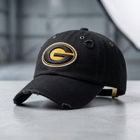 Grambling State University (GSU) HBCU Distressed Cap Winters Industries Black