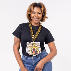 Grambling Tiger HBCU Giant chain with foam pendant