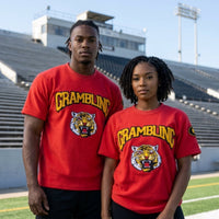 Grambling Tigers HBCU Embroidered and Distressed Twill Tee Red Winters Industries