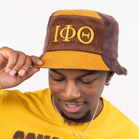 Iota Phi Theta Corduroy Bucket Hat with 3D Embroidered Letters Winters Industries