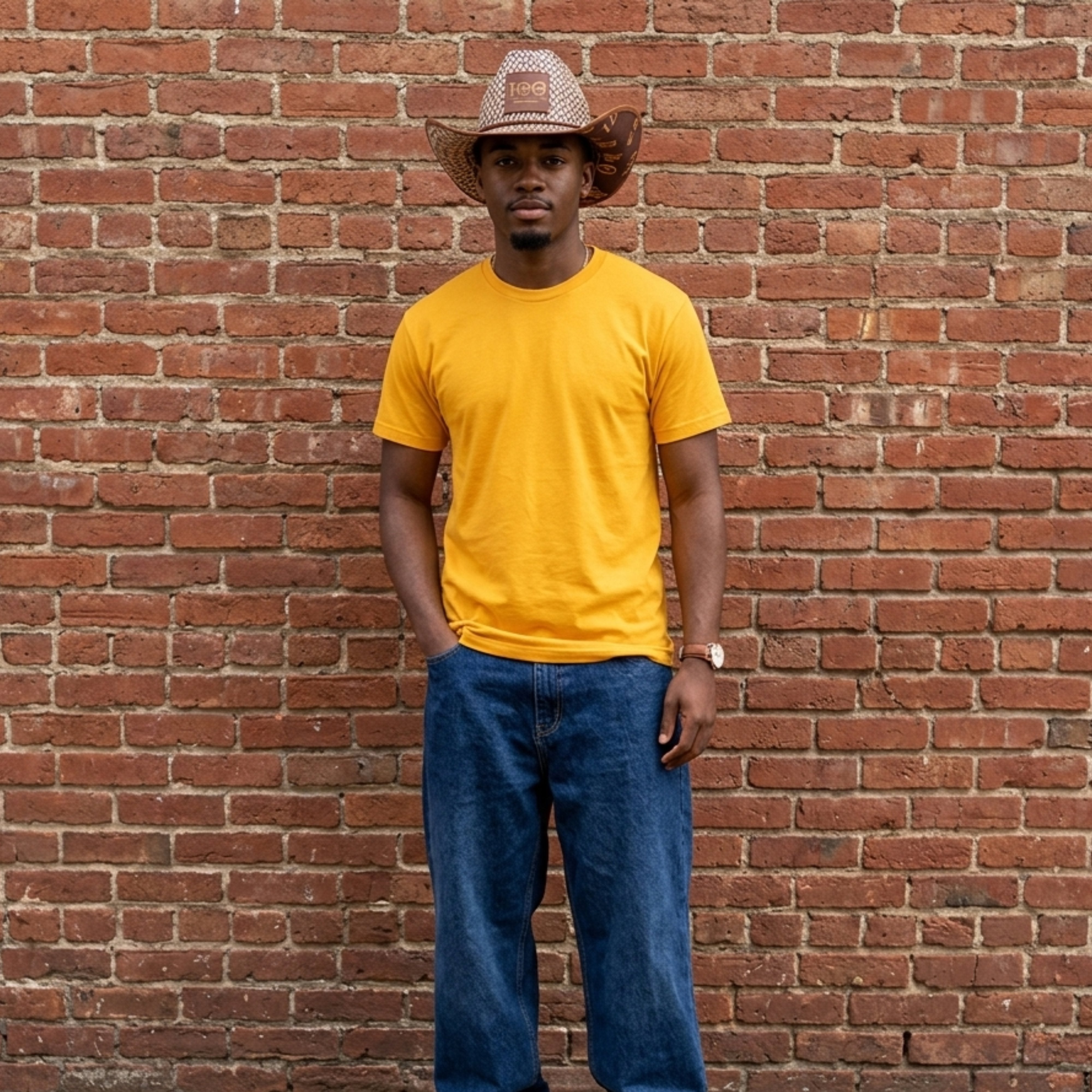 Iota Phi Theta Straw Cowboy Hat with Strap Winters Industries