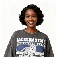Jackson State University Oversized Acid Wash Box Tee Winters Industries