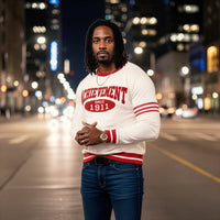 Kappa Alpha Psi "ACHIEVEMENT" Chenille Sweater Cream Winters Industries by Fully Promoted Mesquite