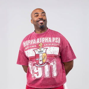 Kappa Alpha Psi Acid Wash Indiana University Box Tee Winters Industries