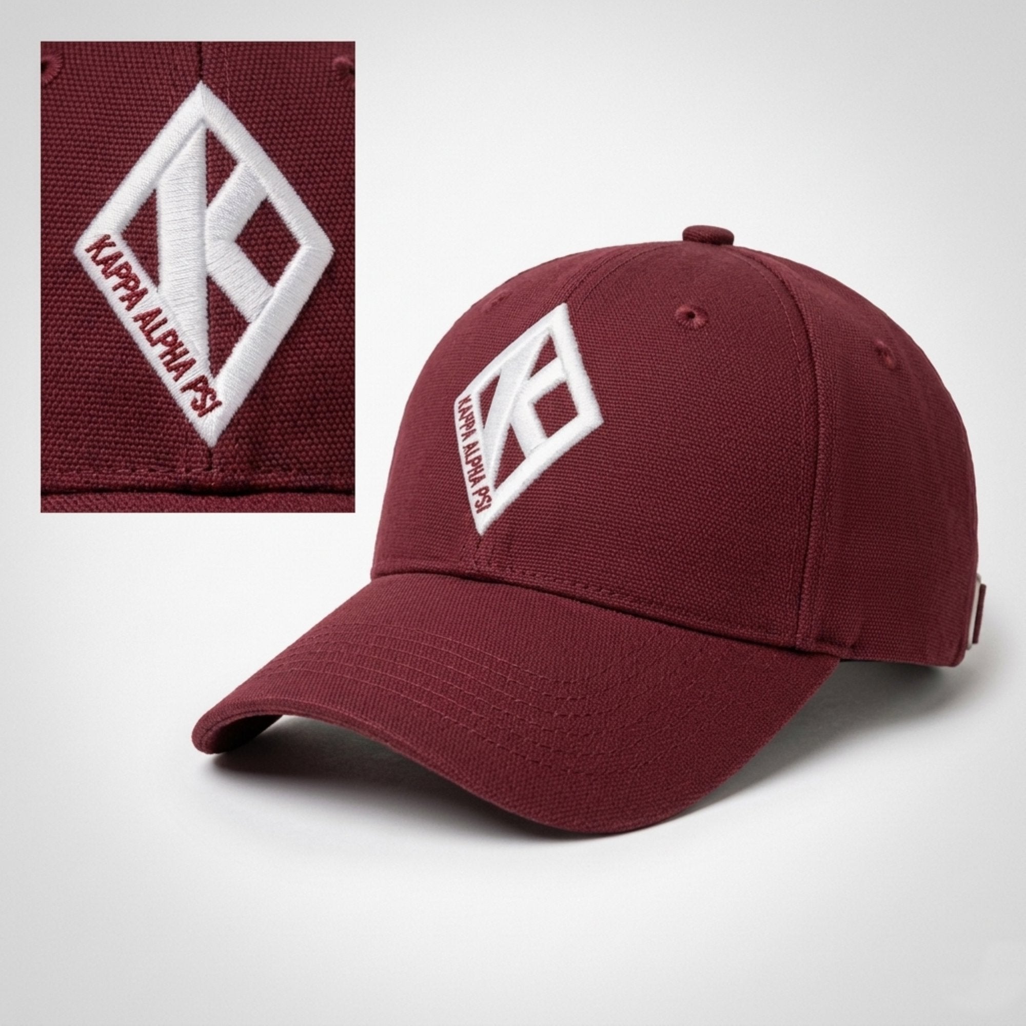Kappa Alpha Psi Canvas Cap with 3D Lettering Winters Industries by Fully Promoted Mesquite