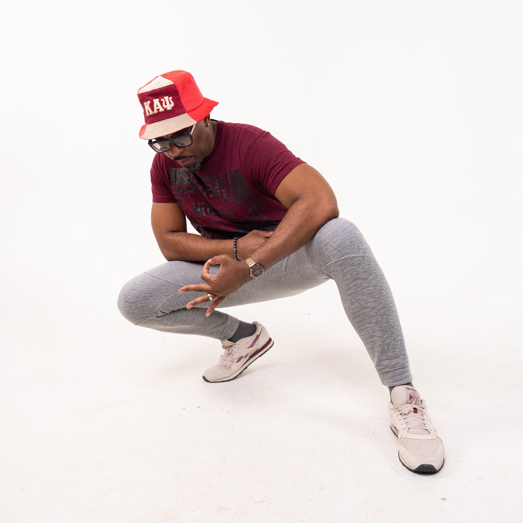 Kappa Alpha Psi Corduroy Bucket Hat with 3D Embroidered Letters Winters Industries